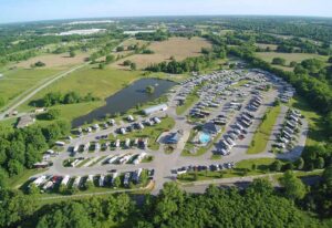 whispering hills rv park aerial view